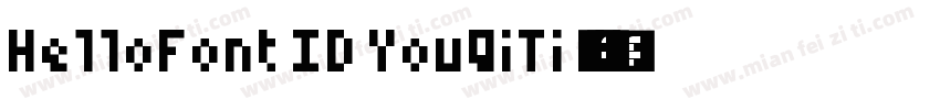 HelloFont ID YouQiTi 语言中文 韩文(韩国)字体转换